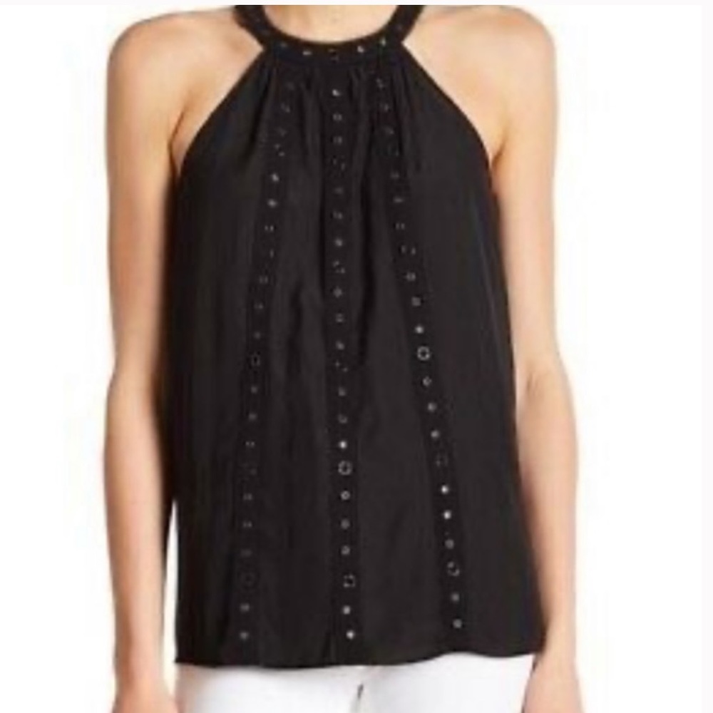 Ramy Brook Halter Collie Top Black